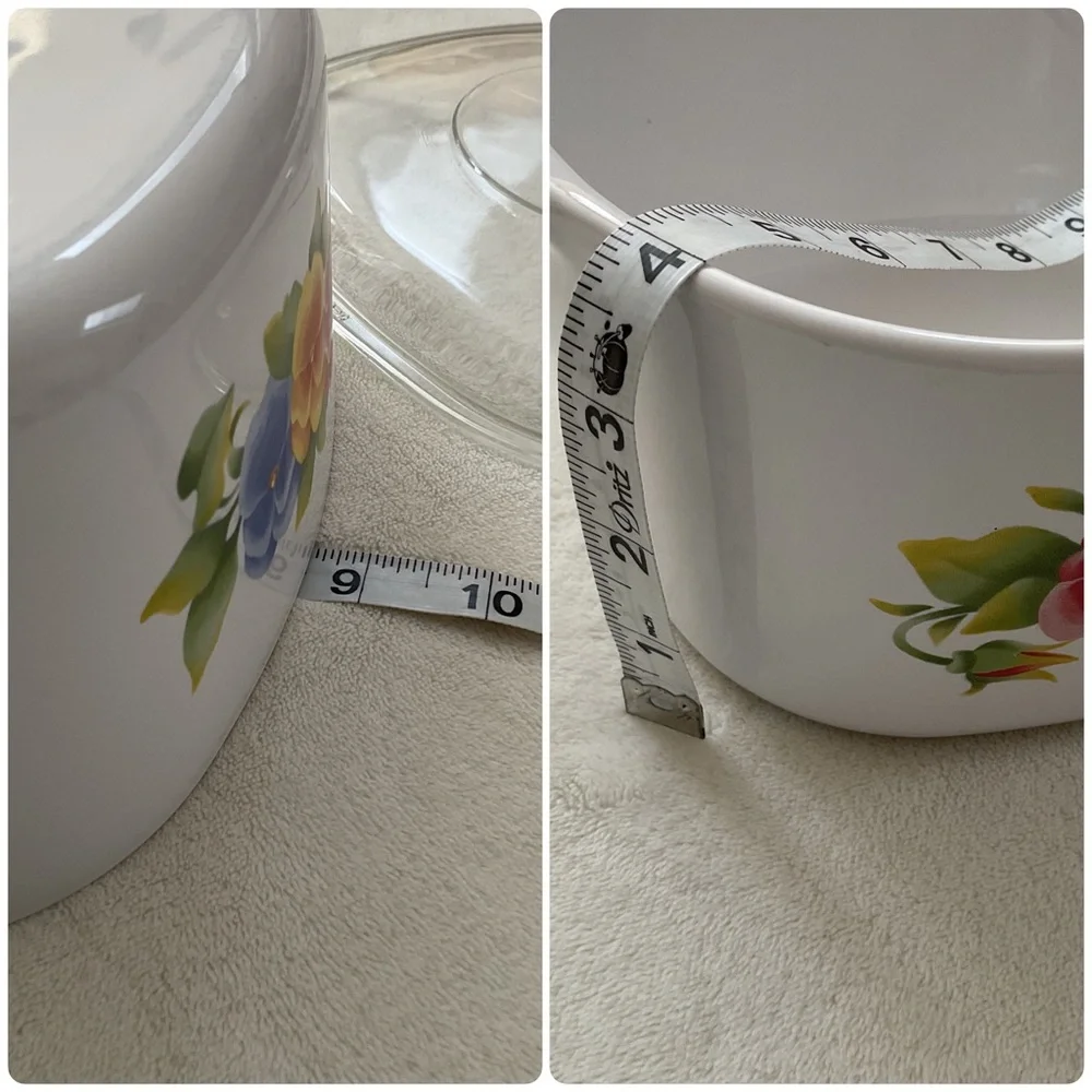 Vintage CorningWare Summer Blush 3 Qt Casserole Dish w Lid